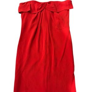 Valentino Strapless Red Dress
